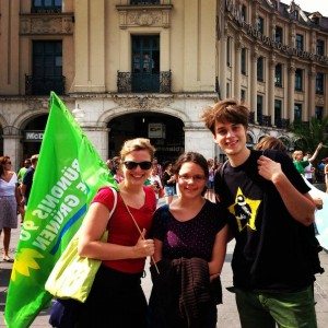 Mit der Grünen Jugend München auf der Demo