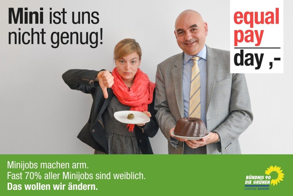 Ein Häppchen für die Frauen, den Kuchen für die Männer? Was auf den ersten Blick schreiend ungerecht wirkt, ist auf dem bayerischen Arbeitsmarkt nach wie vor Realität.