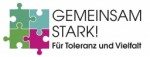 Logo "Gemeinsam stark! Für Toleranz und Vielfalt!" Grüne Fraktion Bayern 