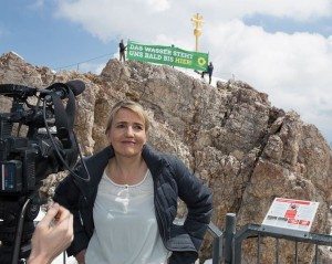 Grünenchefin Simone Peters  kämpft für Klimaschutz