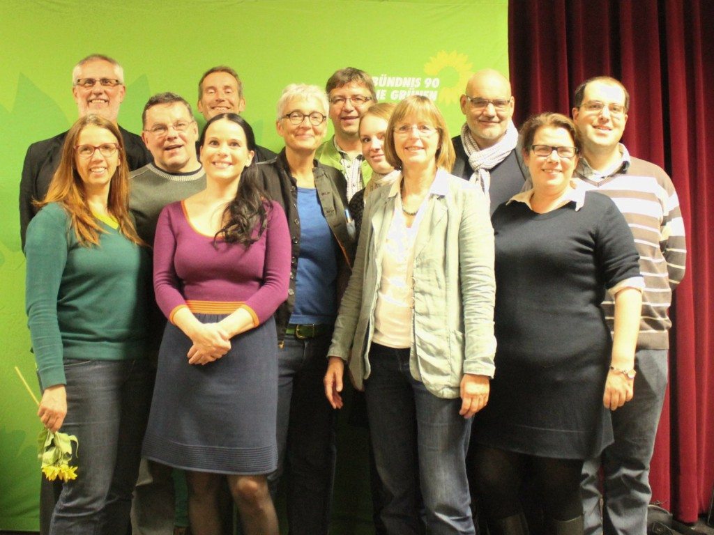 Der neue Bezirksvorstand der Grünen in Oberbayern