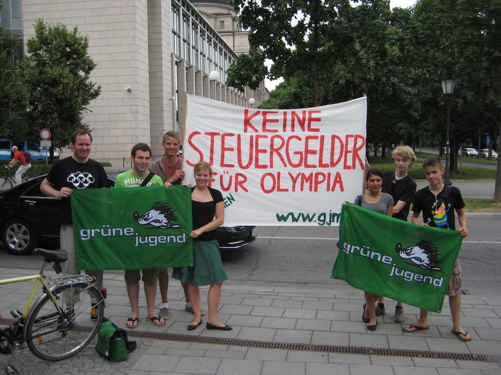 Grüne Jugend protestiert: Keine Steuergelder für Olympia!